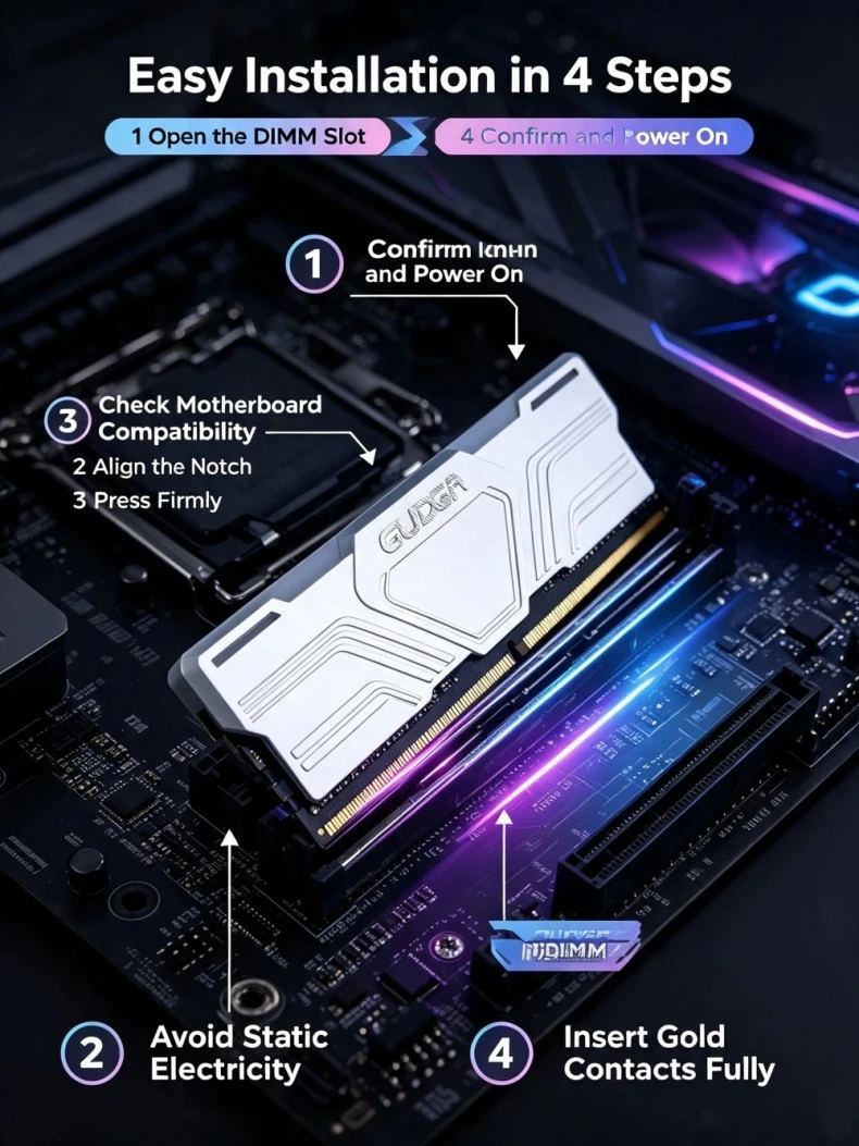 DDR4 RGB Memory Module 3200MHz 3600MHz